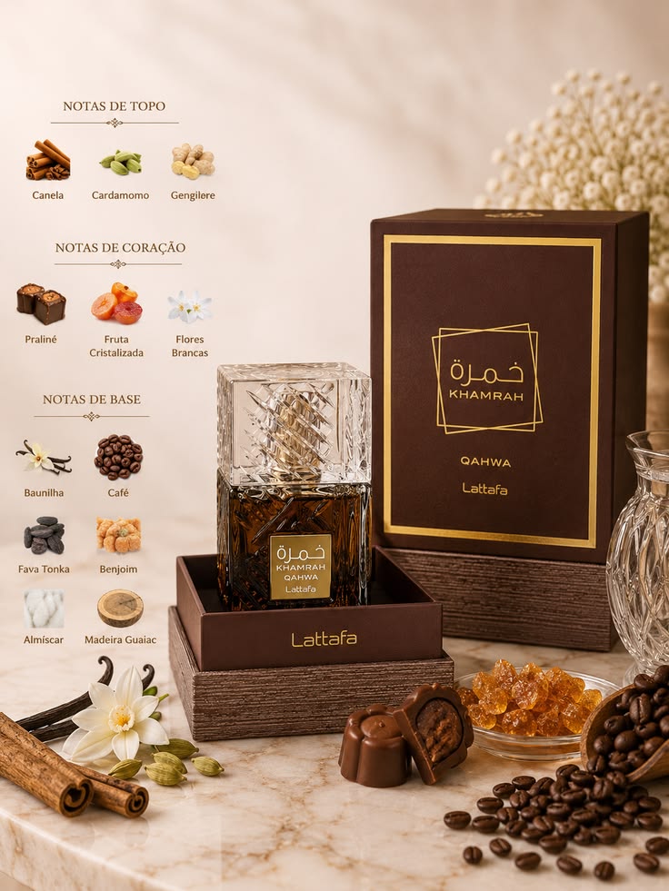 Lattafa Khamrah Qahwa Eau de Parfum (100ml) (100% Authentic) - ScentoraStudio