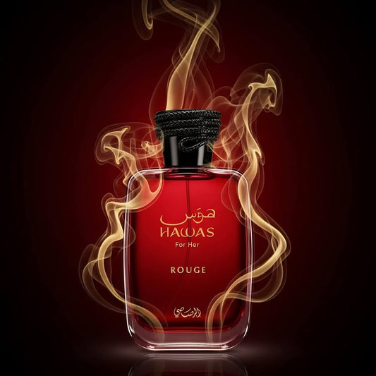 Rasasi Hawas Rouge For Her Eau De Parfum (100% Authentic) - ScentoraStudio