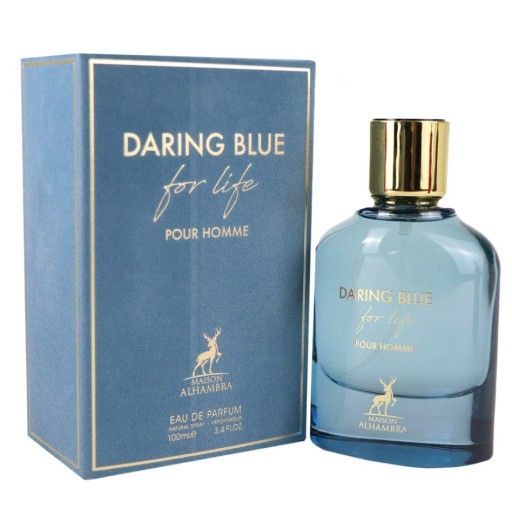 Maison Alhambra Daring Blue For Life Pour Homme EDP(100ml) 100% Authentic